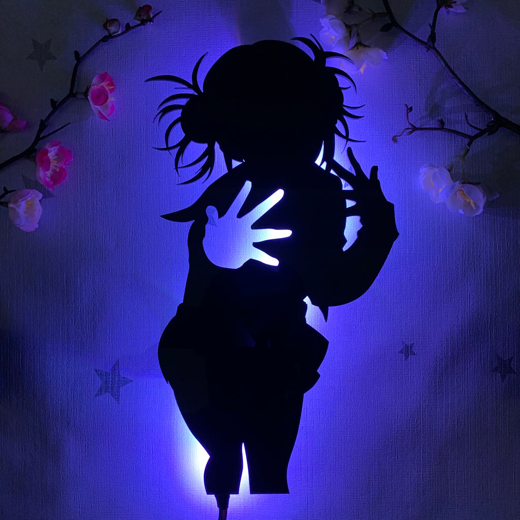 My Hero Academia Himiko Toga anime silhouette light