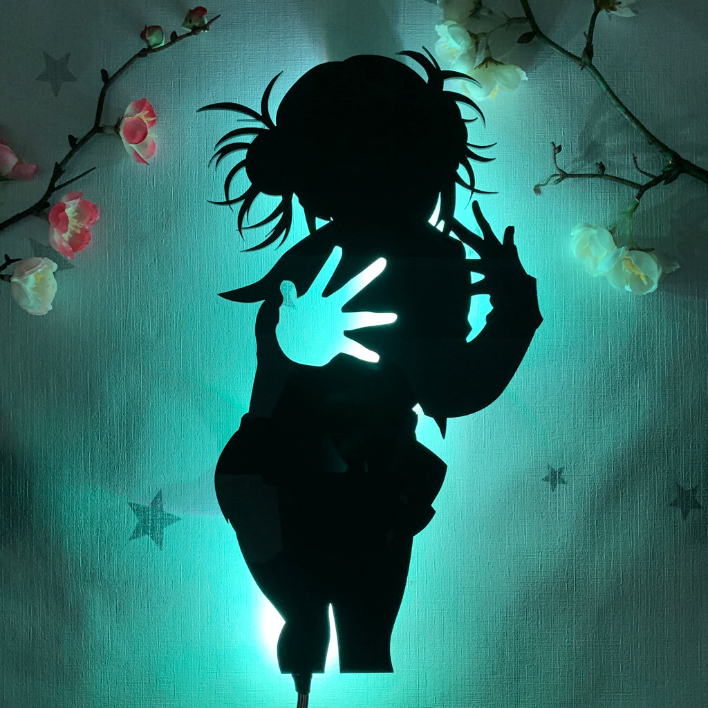 My Hero Academia Himiko Toga anime silhouette light
