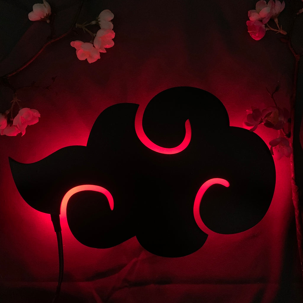 Naruto Akatsuki cloud anime silhouette light