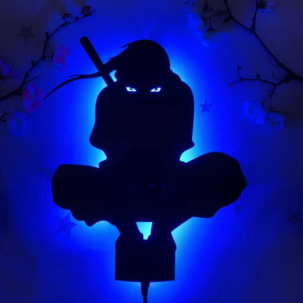 Naruto Itachi Uchiha anime silhouette light by Arcadia North