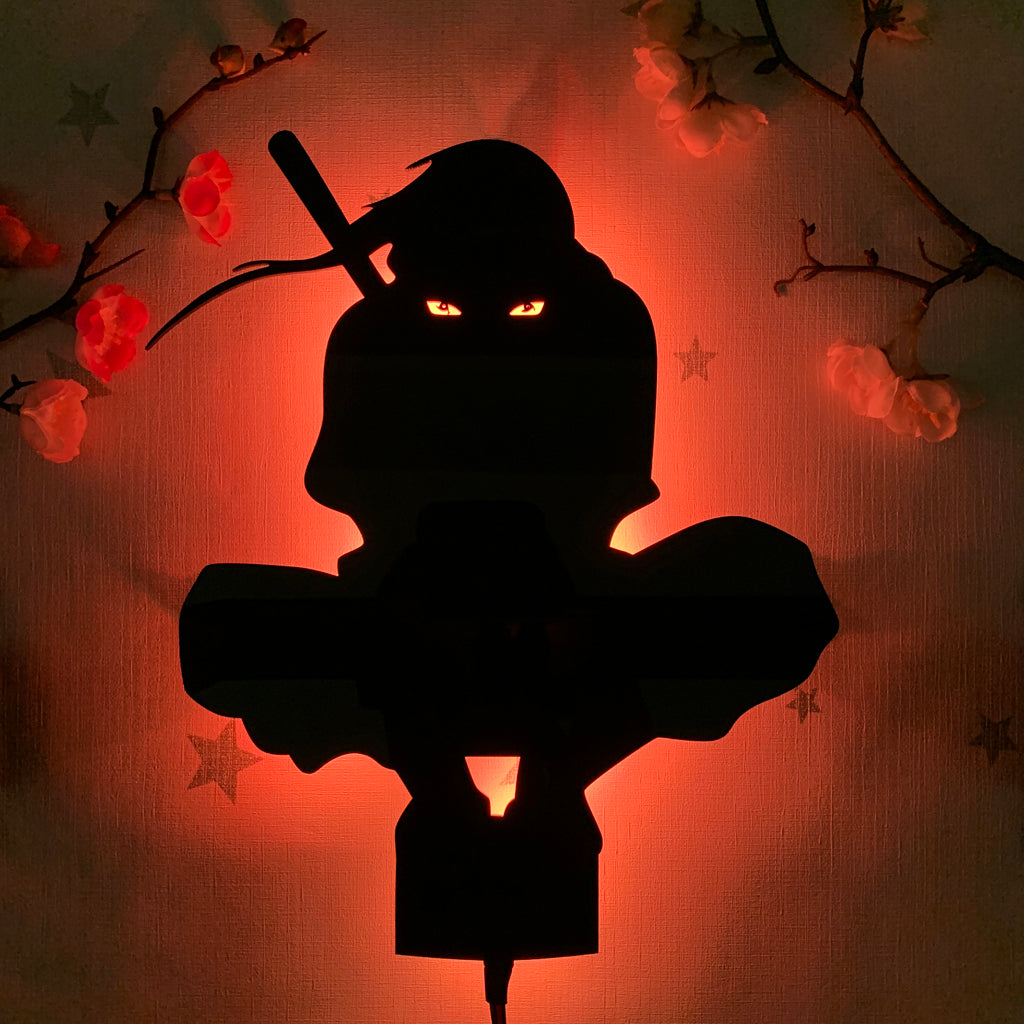 Naruto Itachi Uchiha anime silhouette light by Arcadia North