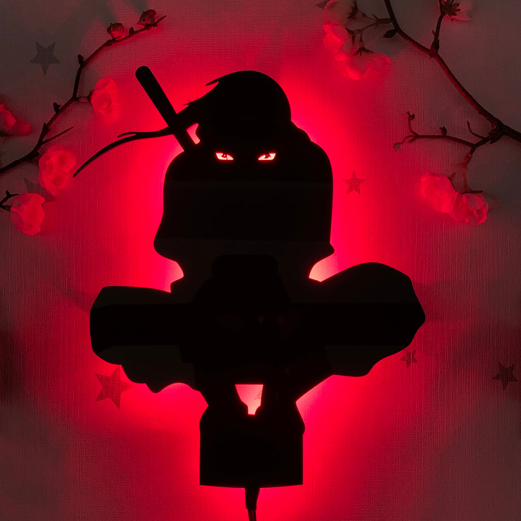 Naruto Itachi Uchiha anime silhouette light by Arcadia North