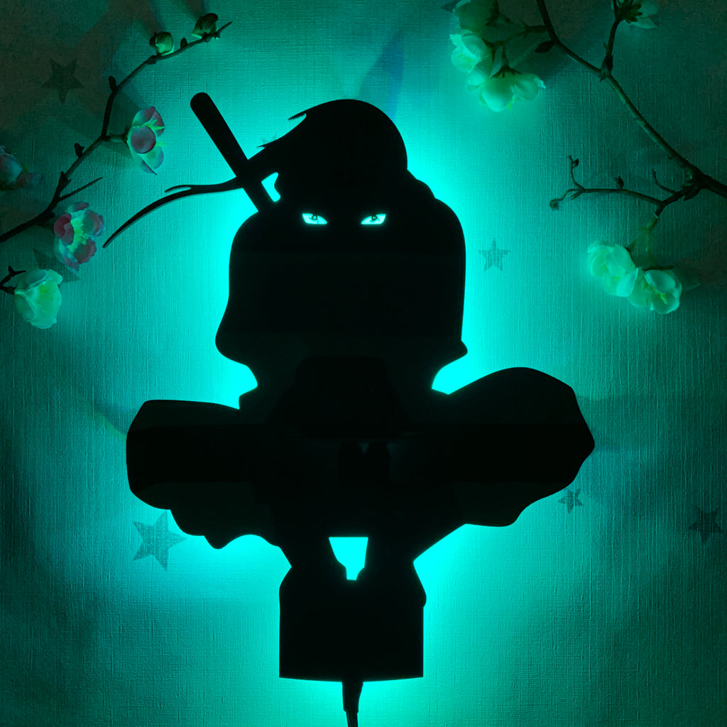 Naruto Itachi Uchiha anime silhouette light by Arcadia North