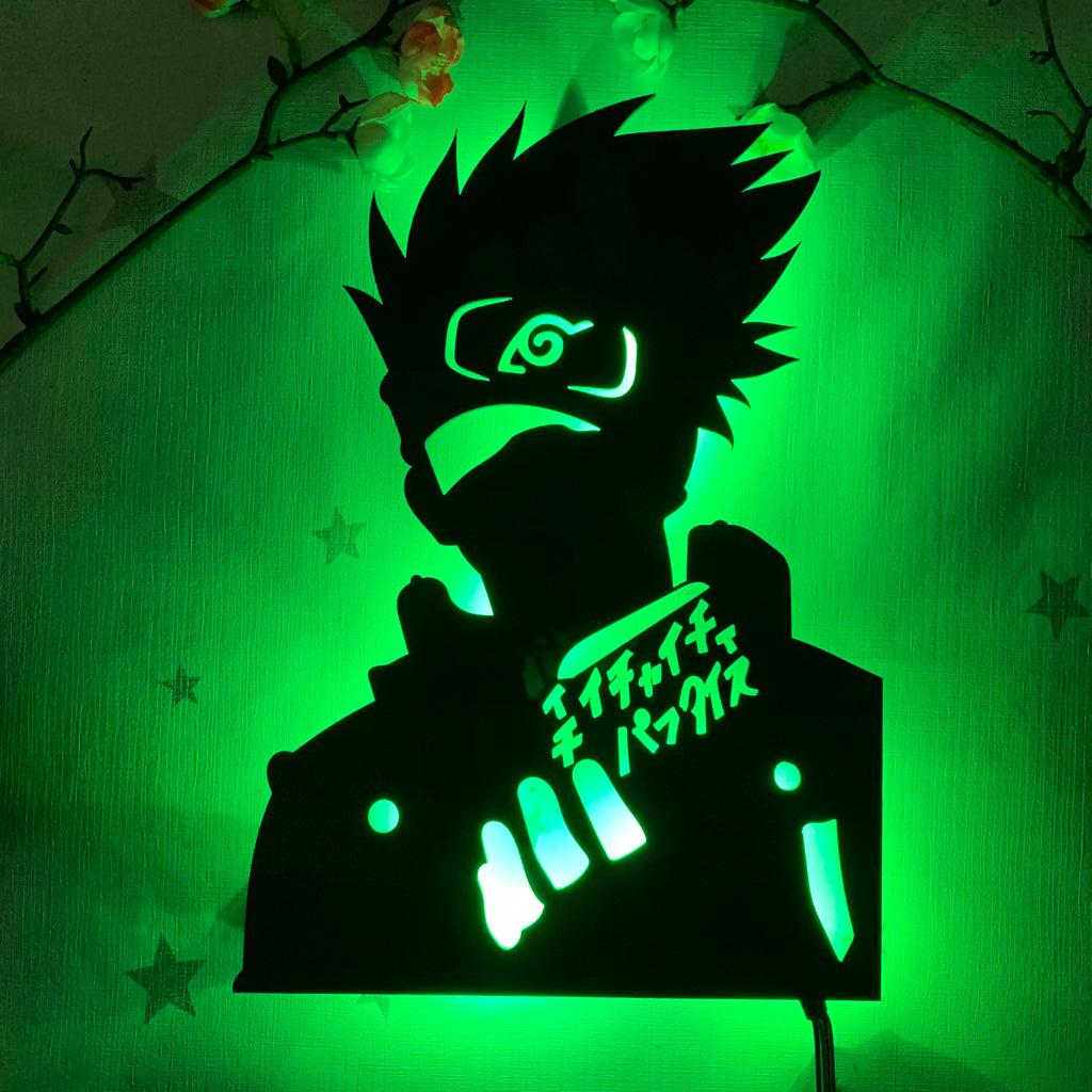 Naruto Kakashi Hatake anime silhouette light