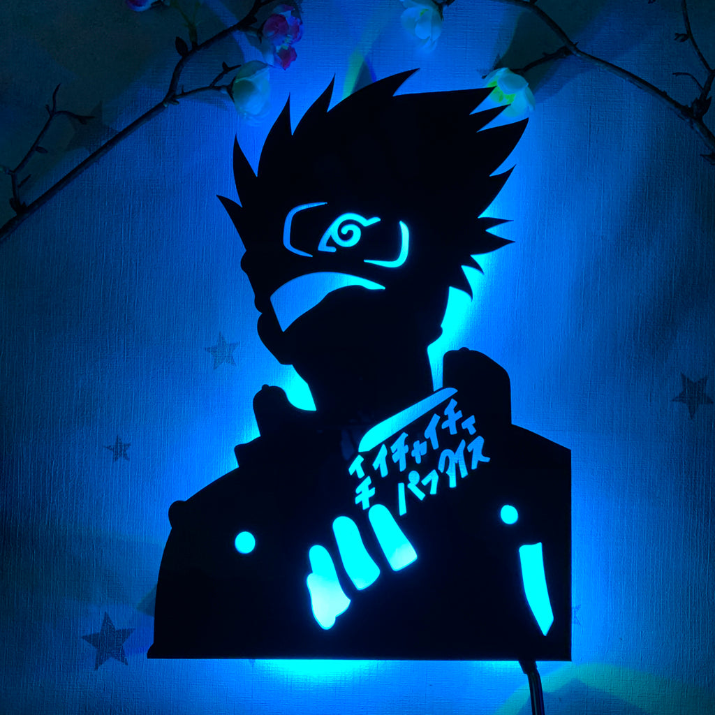 Naruto Kakashi Hatake anime silhouette light