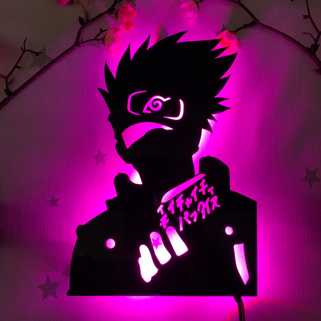 Naruto Kakashi Hatake anime silhouette light