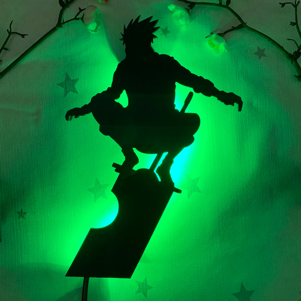 Naruto Kakashi Hatake anime silhouette light