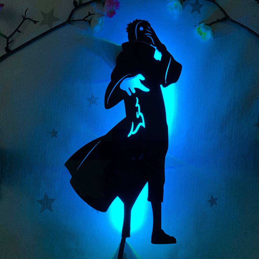 Naruto Obito Uchiha anime silhouette light
