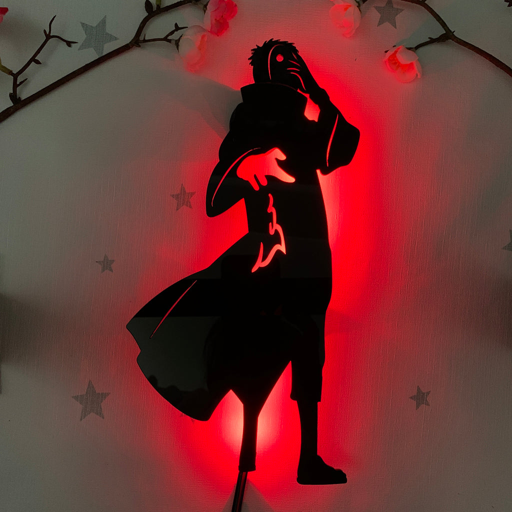 Naruto Obito Uchiha anime silhouette light
