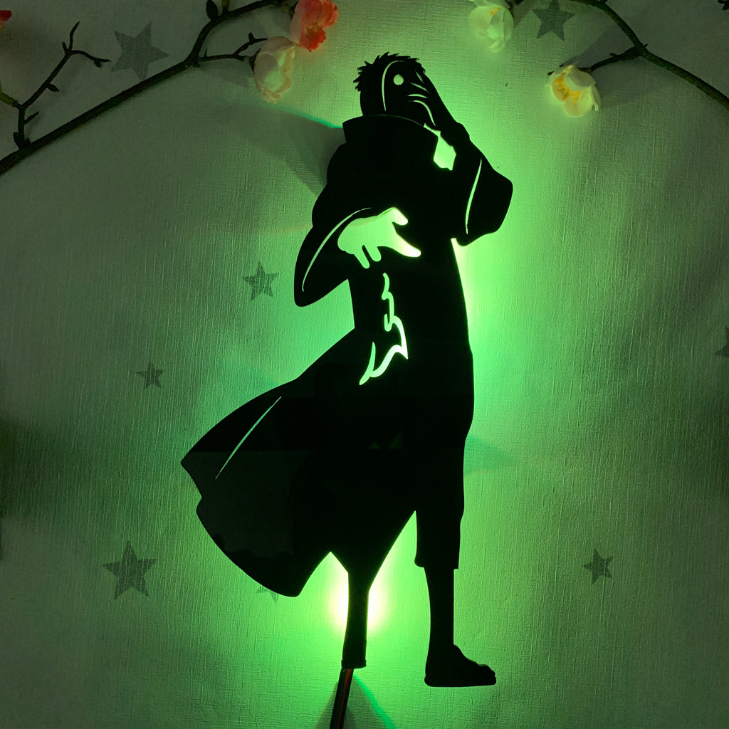 Naruto Obito Uchiha anime silhouette light