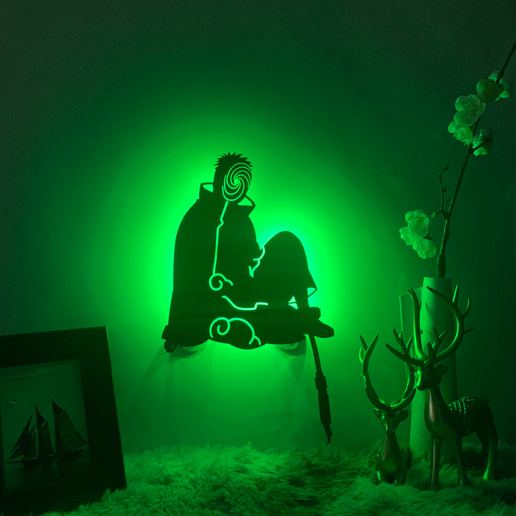 Naruto Obito Uchiha anime silhouette light