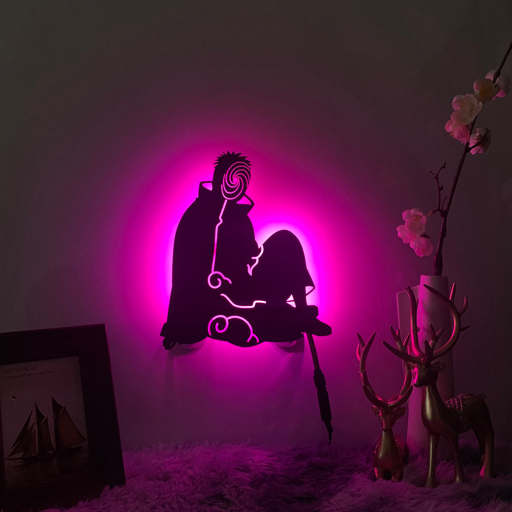 Naruto Obito Uchiha anime silhouette light