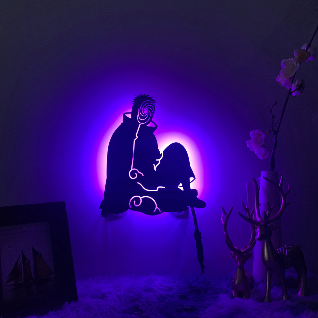 Naruto Obito Uchiha anime silhouette light