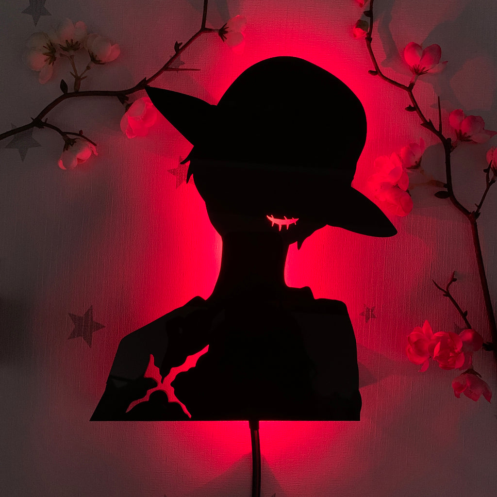 One Piece Monkey D. Luffy anime silhouette light