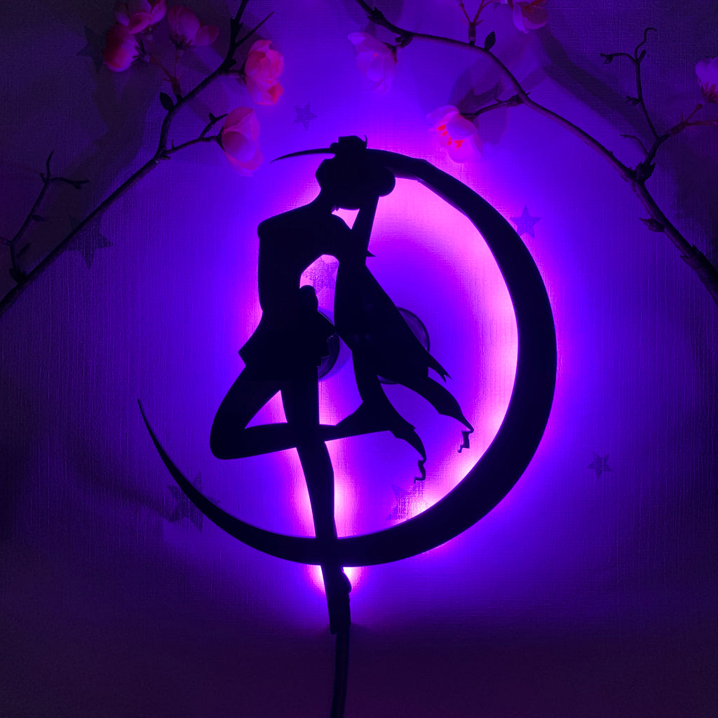 Sailor Moon Usagi Tsukino anime silhouette light