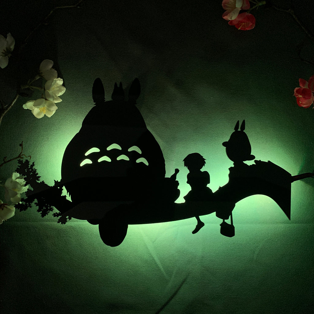 Studio Ghibli My Neighbor Totoro anime silhouette light
