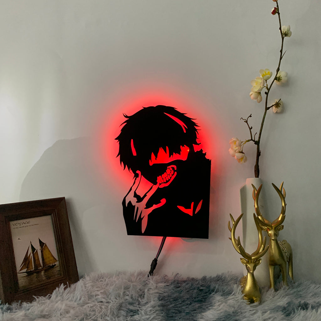 Tokyo Ghoul Ken Kaneki anime silhouette light