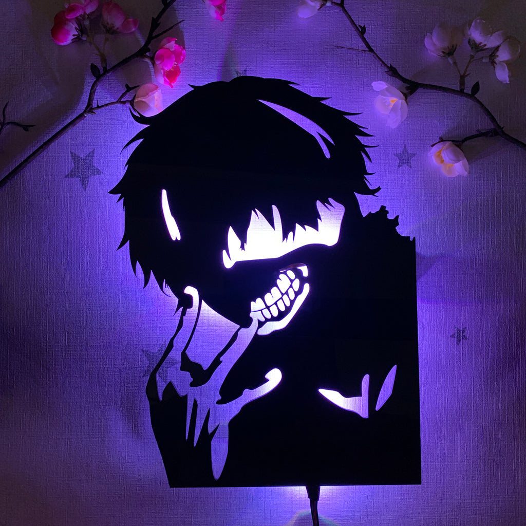Tokyo Ghoul Ken Kaneki anime silhouette light