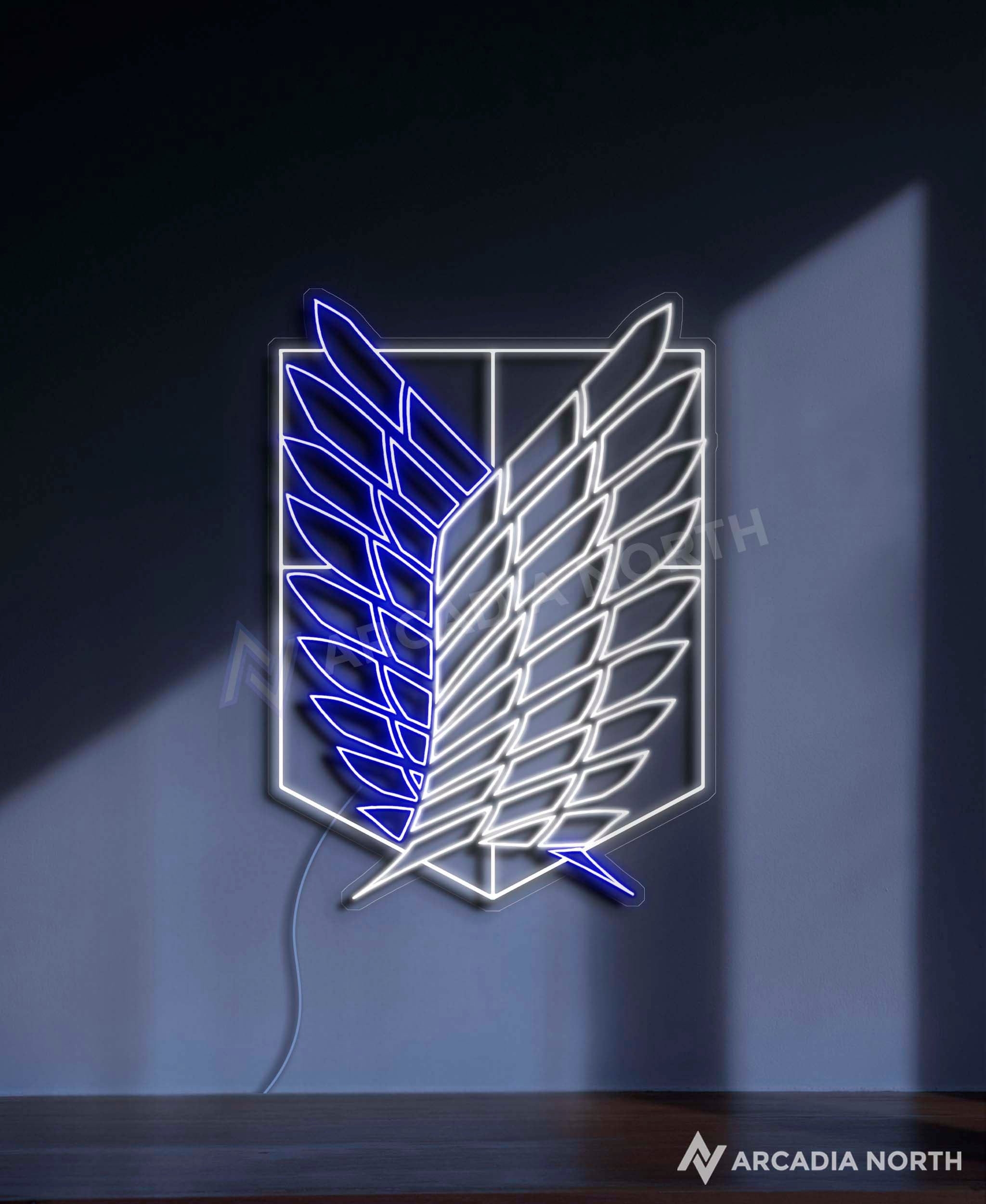 Attack on Titan Wings of Freedom anime neon sign by Arcadia North