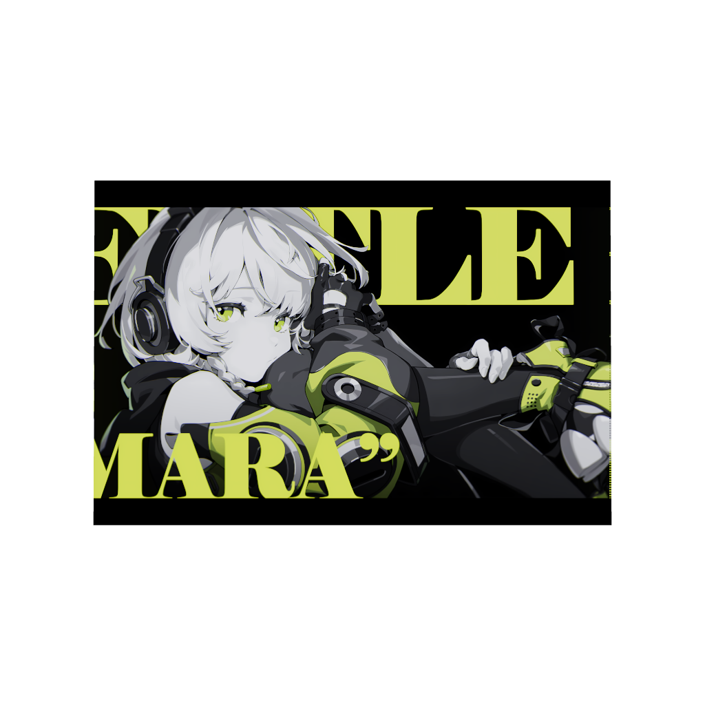 Hoyoverse Zenless Zone Zero ZZZ gaming acrylic poster by Arcadia North. Anby M3 Mindscape Cinema artwork. Acrylic wall art printed on acrylic.