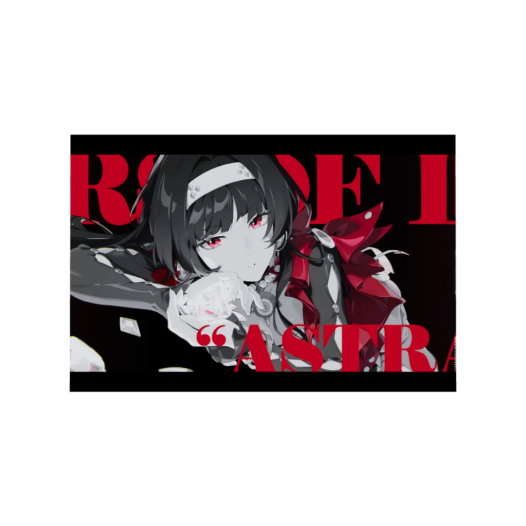 Hoyoverse Zenless Zone Zero ZZZ gaming acrylic poster by Arcadia North. Astra Yao M3 Mindscape Cinema artwork. Acrylic wall art printed on acrylic.