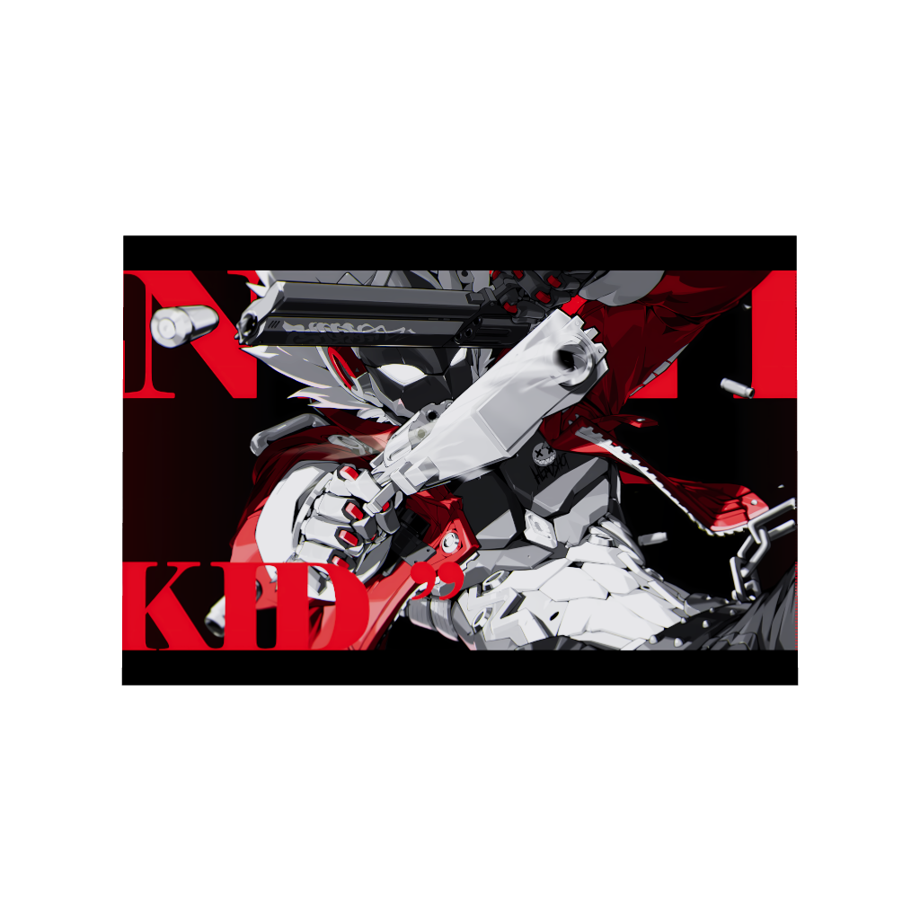 Hoyoverse Zenless Zone Zero ZZZ gaming acrylic poster by Arcadia North. Billy M3 Mindscape Cinema artwork. Acrylic wall art printed on acrylic.