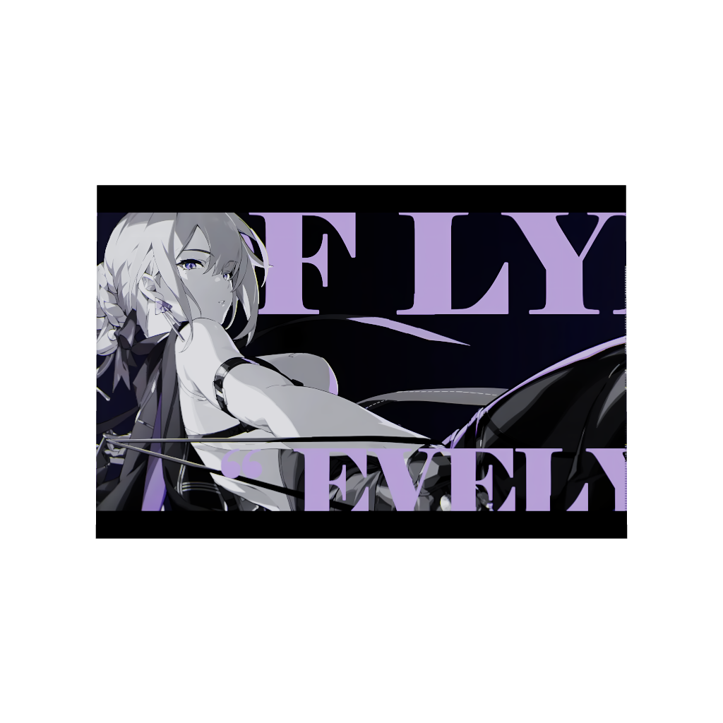 Hoyoverse Zenless Zone Zero ZZZ gaming acrylic poster by Arcadia North. Evelyn M3 Mindscape Cinema artwork. Acrylic wall art printed on acrylic.