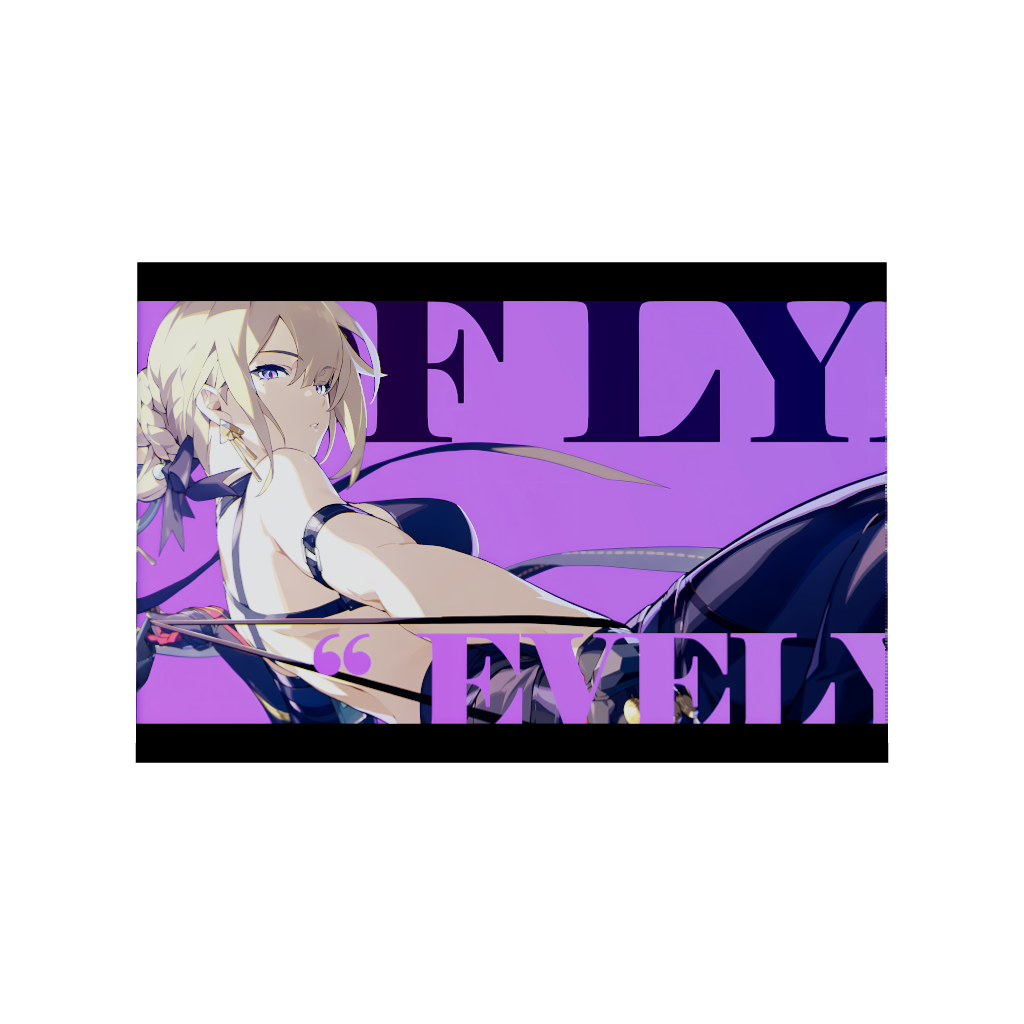 Hoyoverse Zenless Zone Zero ZZZ gaming acrylic poster by Arcadia North. Evelyn M6 Mindscape Cinema artwork. Acrylic wall art printed on acrylic.