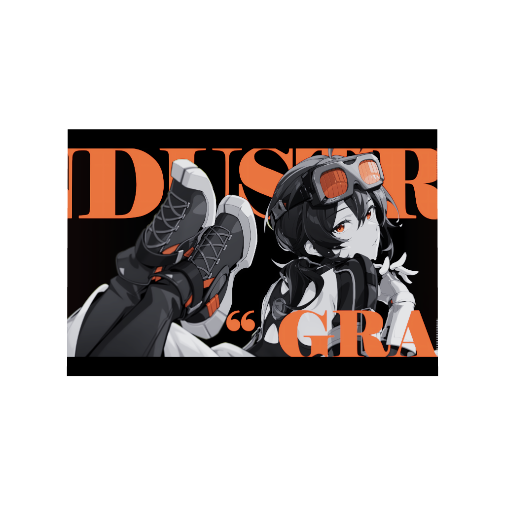 Hoyoverse Zenless Zone Zero ZZZ gaming acrylic poster by Arcadia North. Grace M3 Mindscape Cinema artwork. Acrylic wall art printed on acrylic.