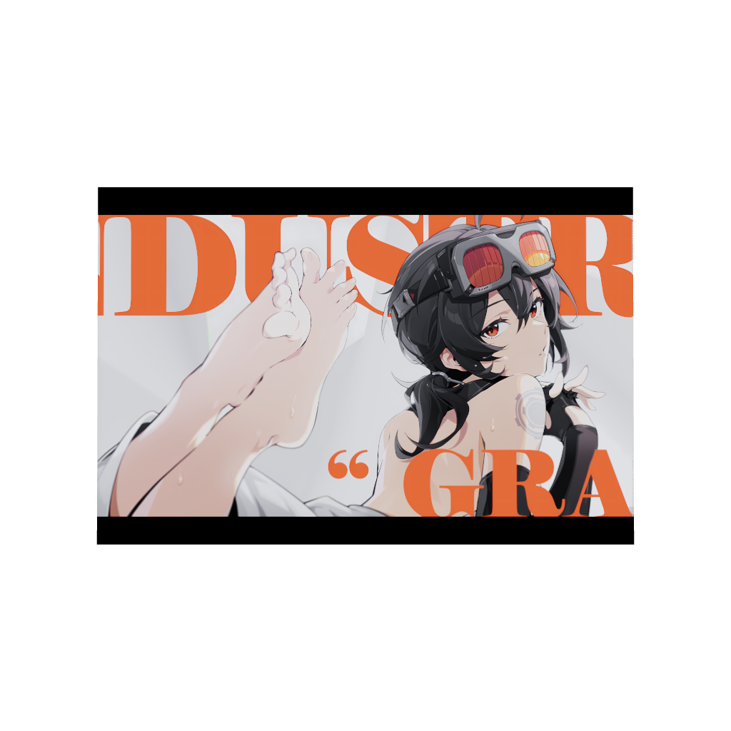 Hoyoverse Zenless Zone Zero ZZZ gaming acrylic poster by Arcadia North. Grace M6 Mindscape Cinema artwork. Acrylic wall art printed on acrylic.