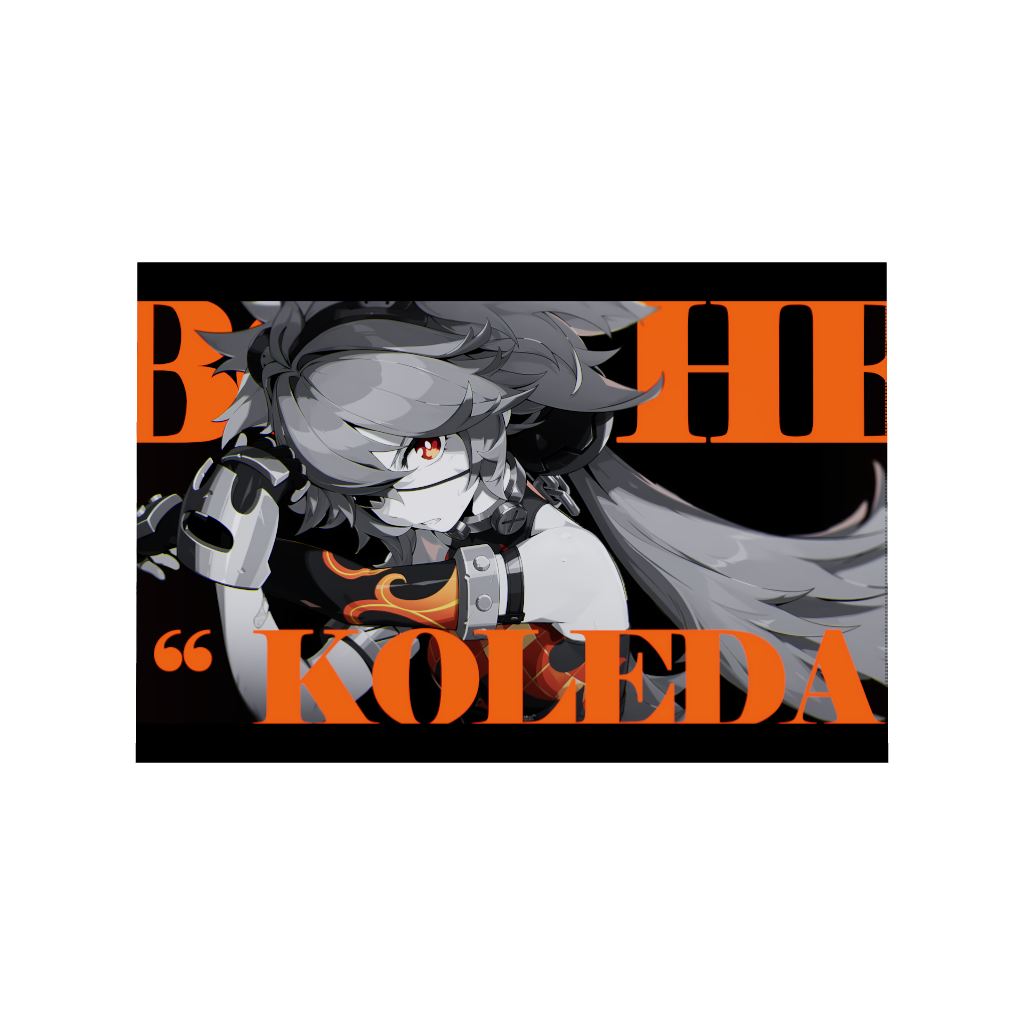 Hoyoverse Zenless Zone Zero ZZZ gaming acrylic poster by Arcadia North. Koleda M3 Mindscape Cinema artwork. Acrylic wall art printed on acrylic.