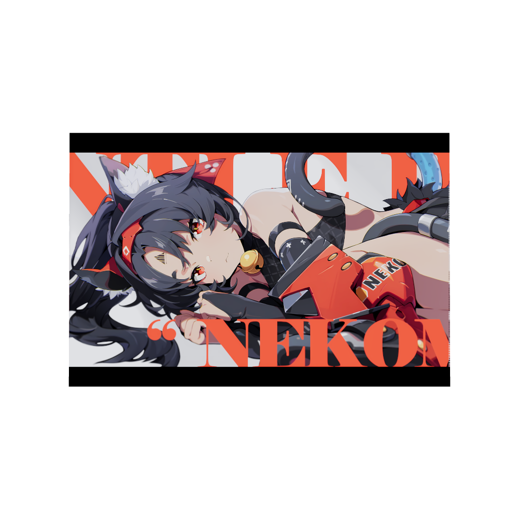 Hoyoverse Zenless Zone Zero ZZZ gaming acrylic poster by Arcadia North. Nekomata M6 Mindscape Cinema artwork. Acrylic wall art printed on acrylic.