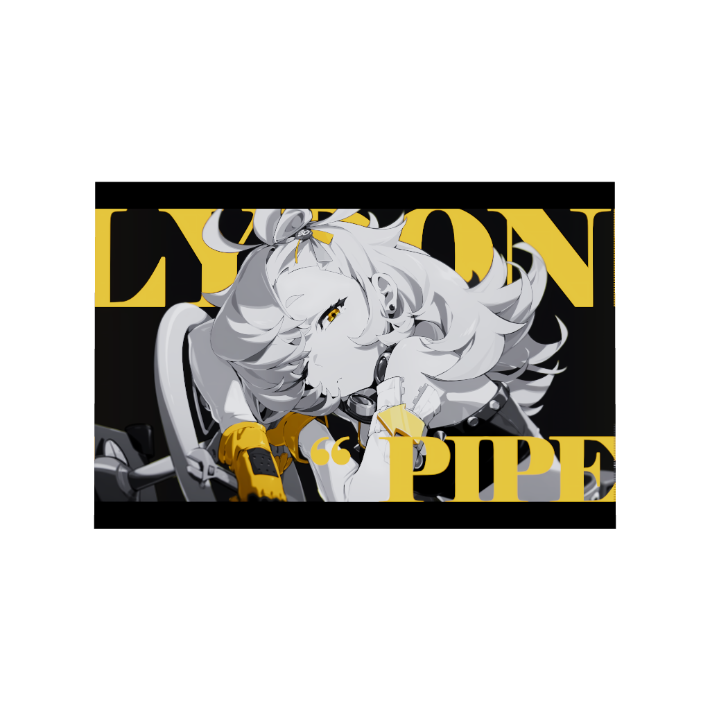 Hoyoverse Zenless Zone Zero ZZZ gaming acrylic poster by Arcadia North. Piper M3 Mindscape Cinema artwork. Acrylic wall art printed on acrylic.