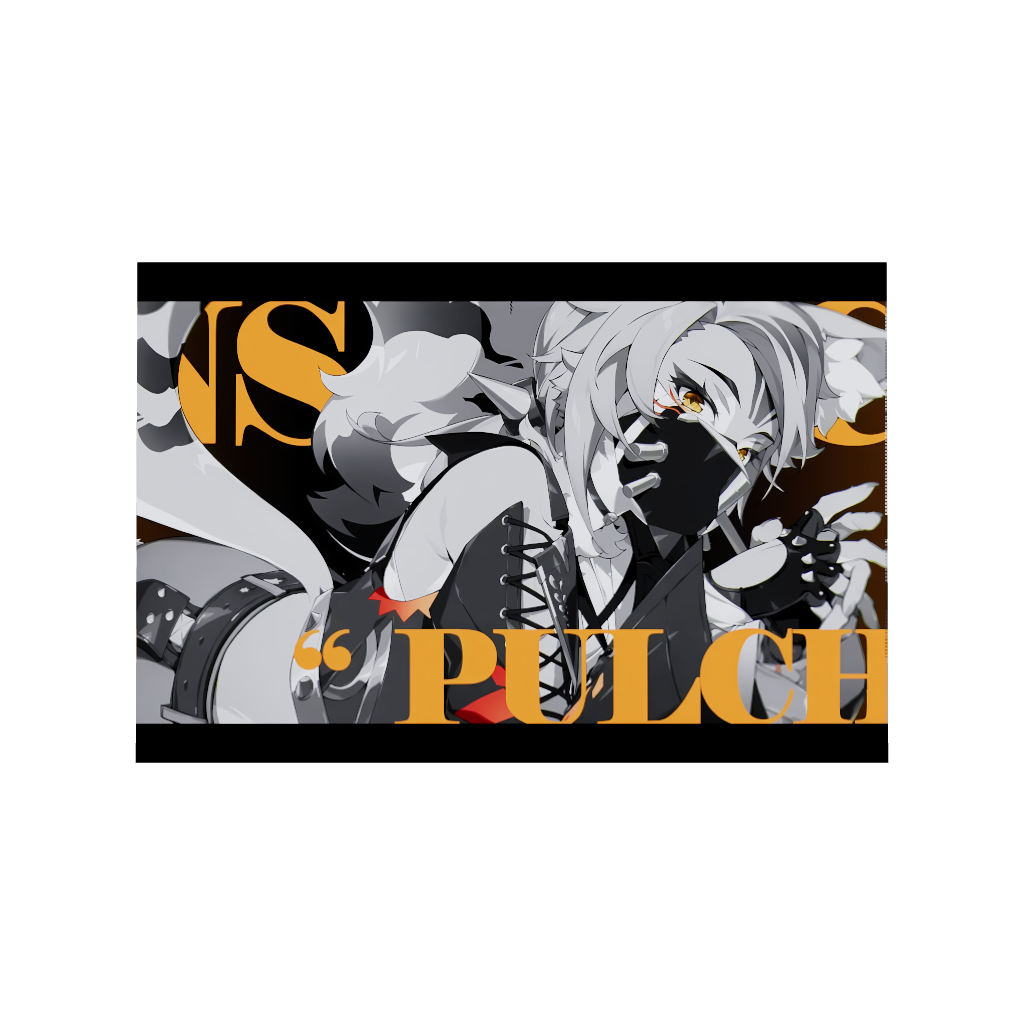 Hoyoverse Zenless Zone Zero ZZZ gaming acrylic poster by Arcadia North. Pulchra M3 Mindscape Cinema artwork. Acrylic wall art printed on acrylic.