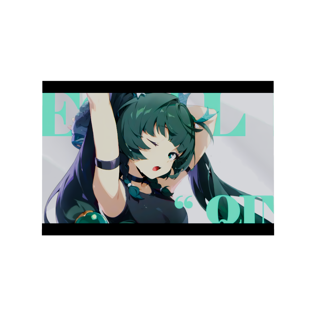 Hoyoverse Zenless Zone Zero ZZZ gaming acrylic poster by Arcadia North. Qingyi M6 Mindscape Cinema artwork. Acrylic wall art printed on acrylic.