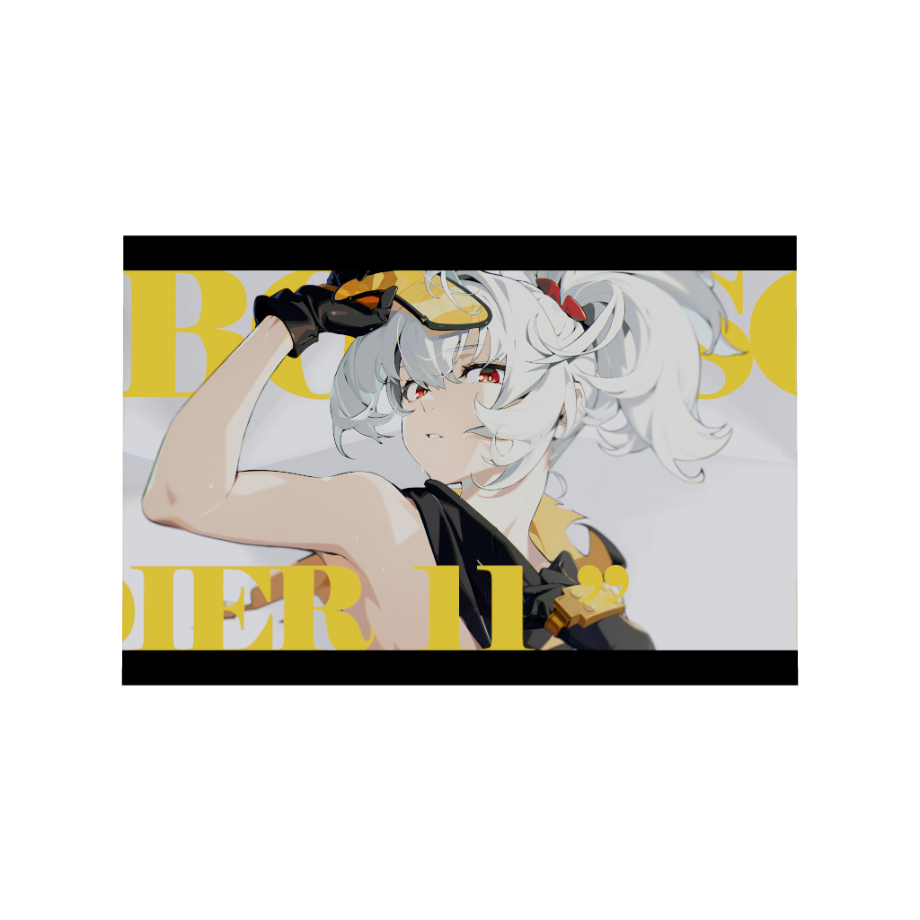 Hoyoverse Zenless Zone Zero ZZZ gaming acrylic poster by Arcadia North. Soldier 11 M6 Mindscape Cinema artwork. Acrylic wall art printed on acrylic.