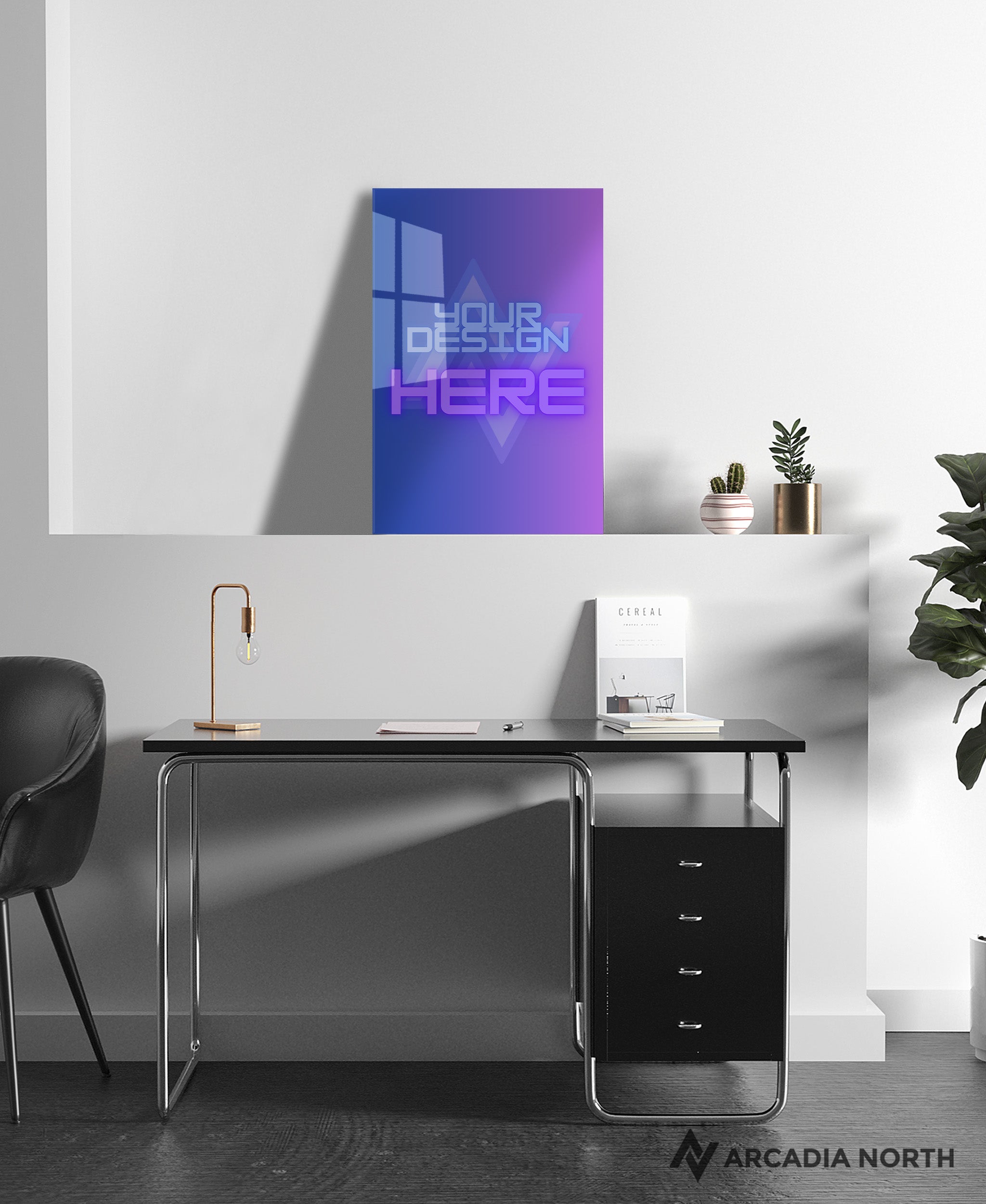 Arcadia North's premium custom acrylic poster. Upload your own design. Acrylic wall art printed on acrylic. Make your own custom acrylic print.