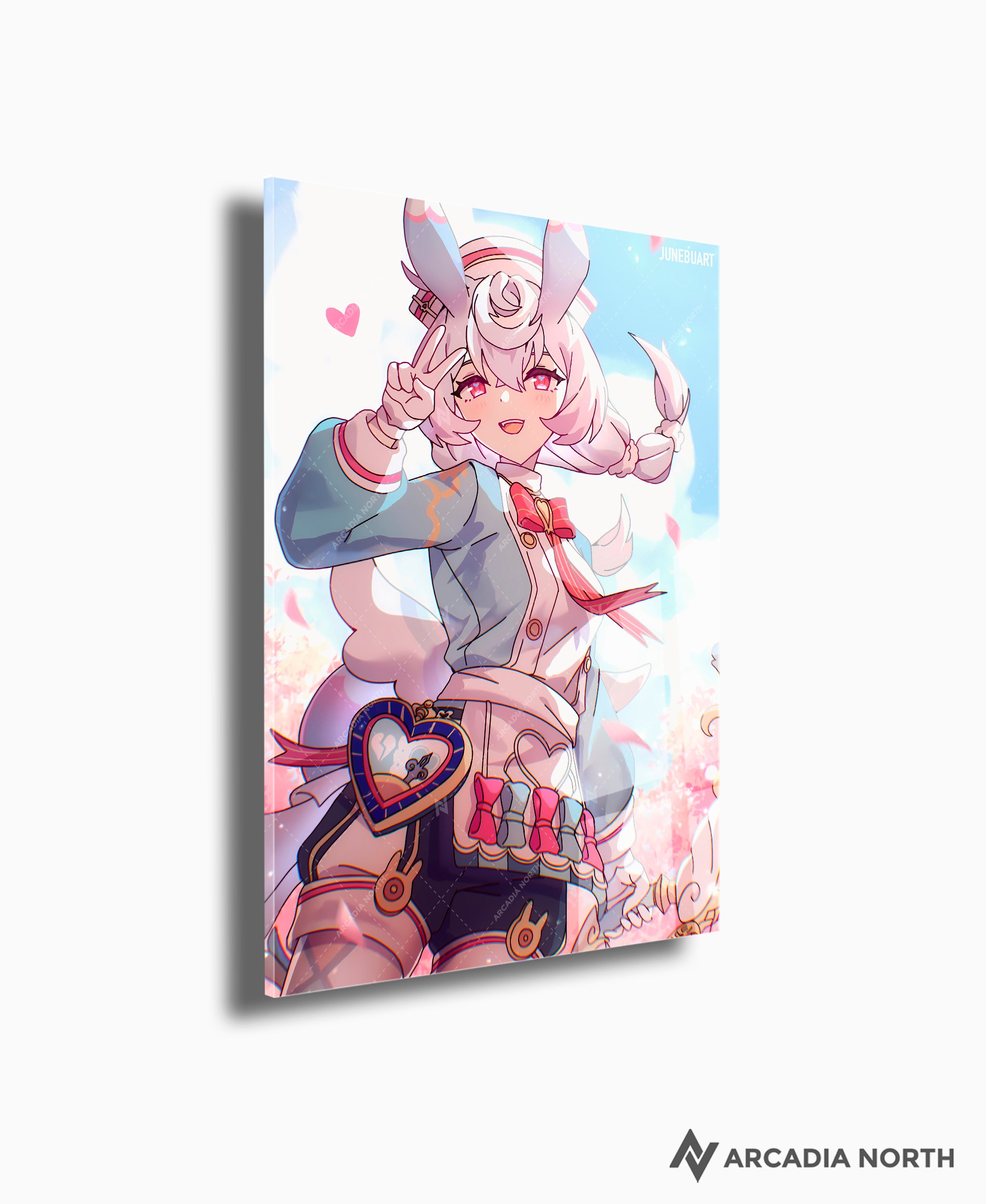 Genshin Impact Sigewinne acrylic poster by Arcadia North. Artist Junebu Art. Acrylic wall art printed on acrylic.