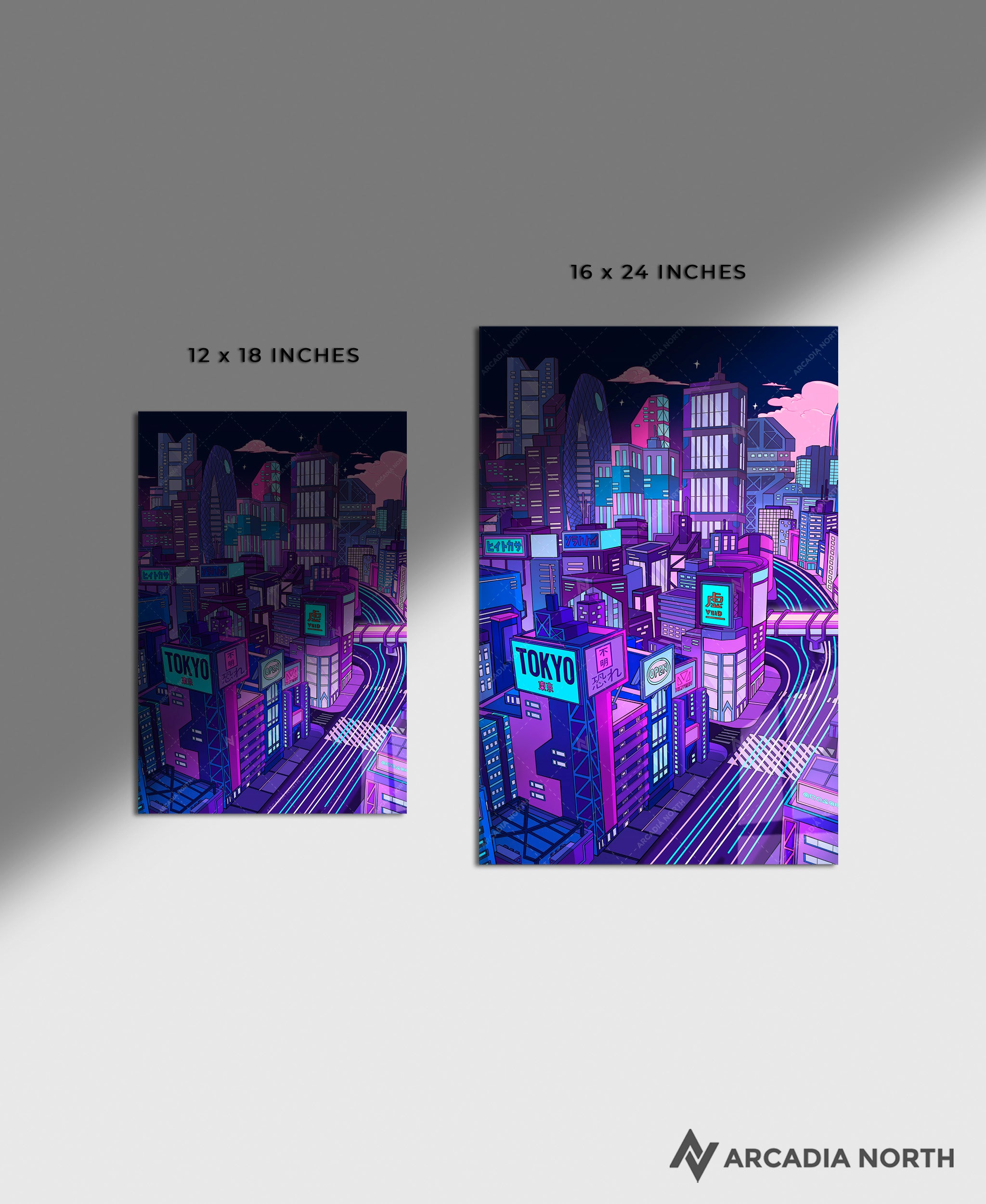 Acrylic Poster | Retrofuture Tokyo by Torasshuu