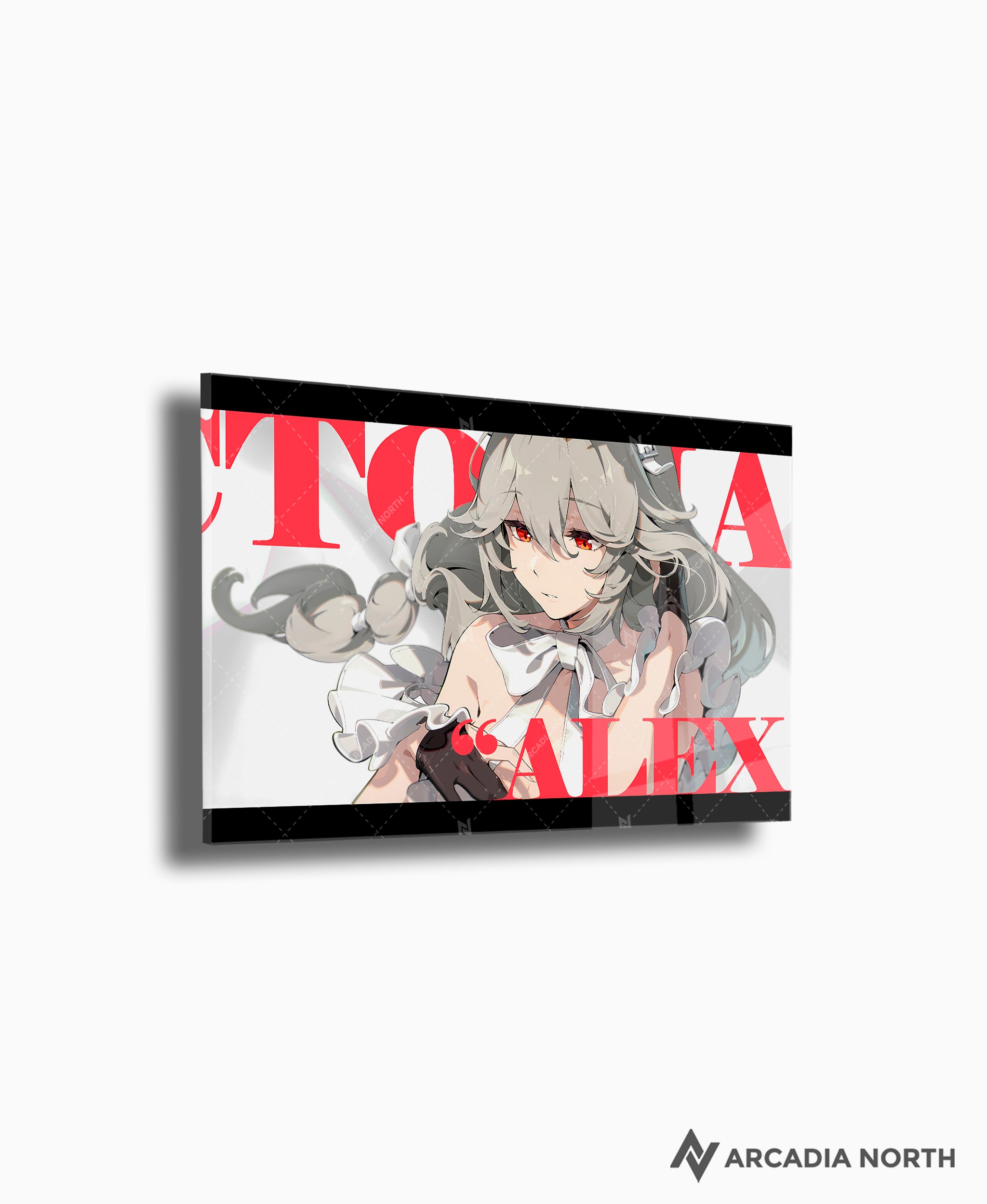 Hoyoverse Zenless Zone Zero ZZZ gaming acrylic poster by Arcadia North. Rina M6 Mindscape Cinema artwork. Acrylic wall art printed on acrylic.