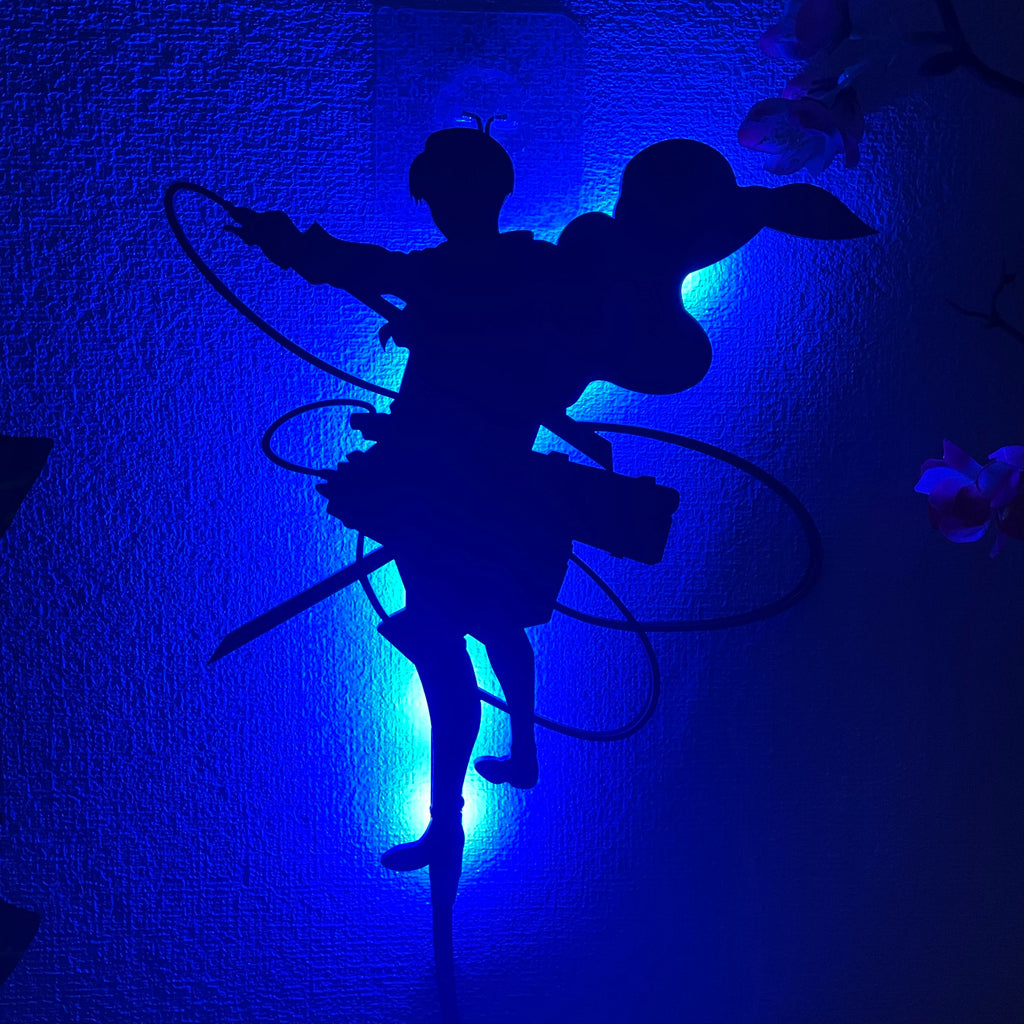 Attack on Titan Levi Ackerman anime silhouette light
