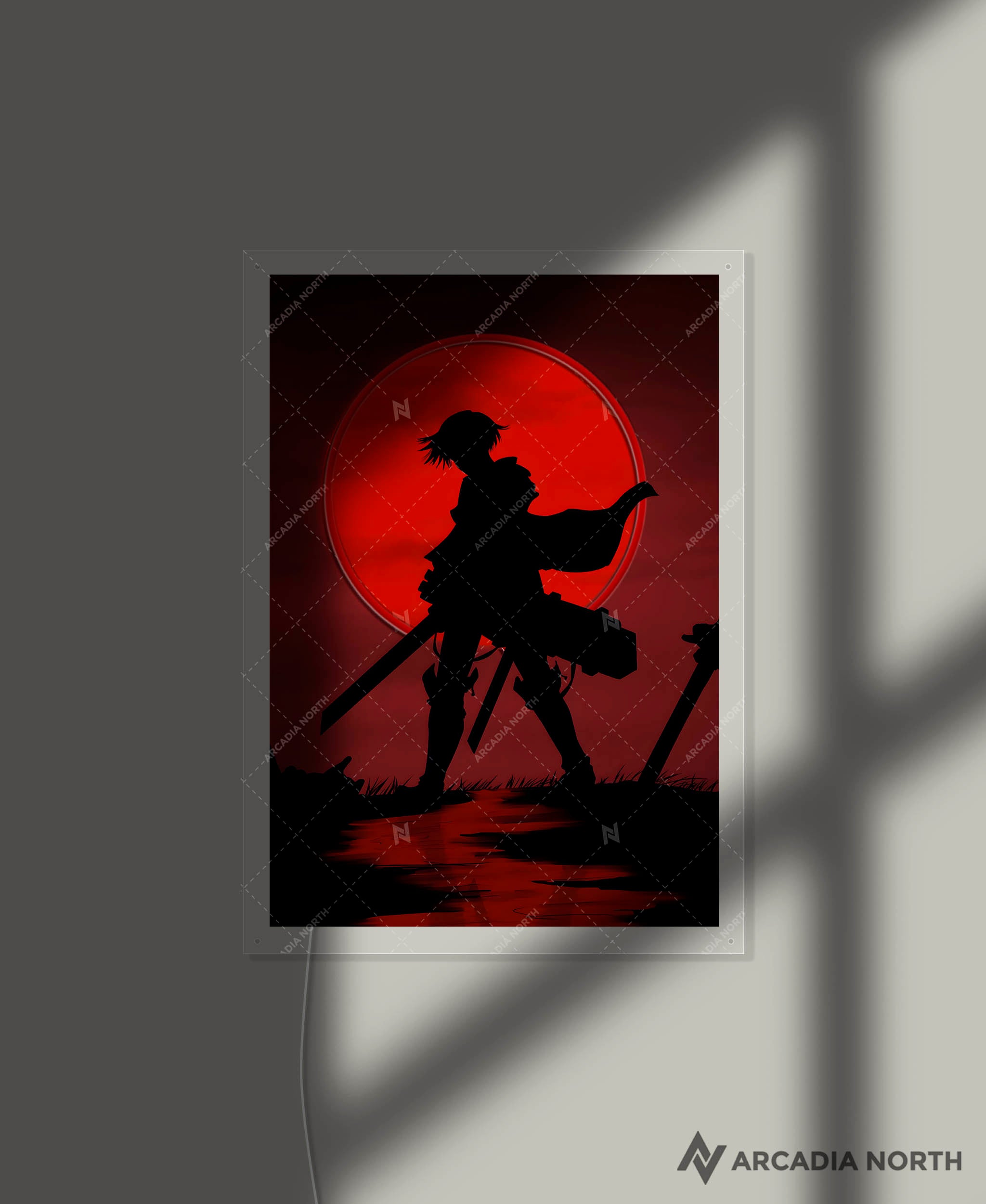 Attack on Titan | Levi Moon - AURALIGHT™ LED Poster