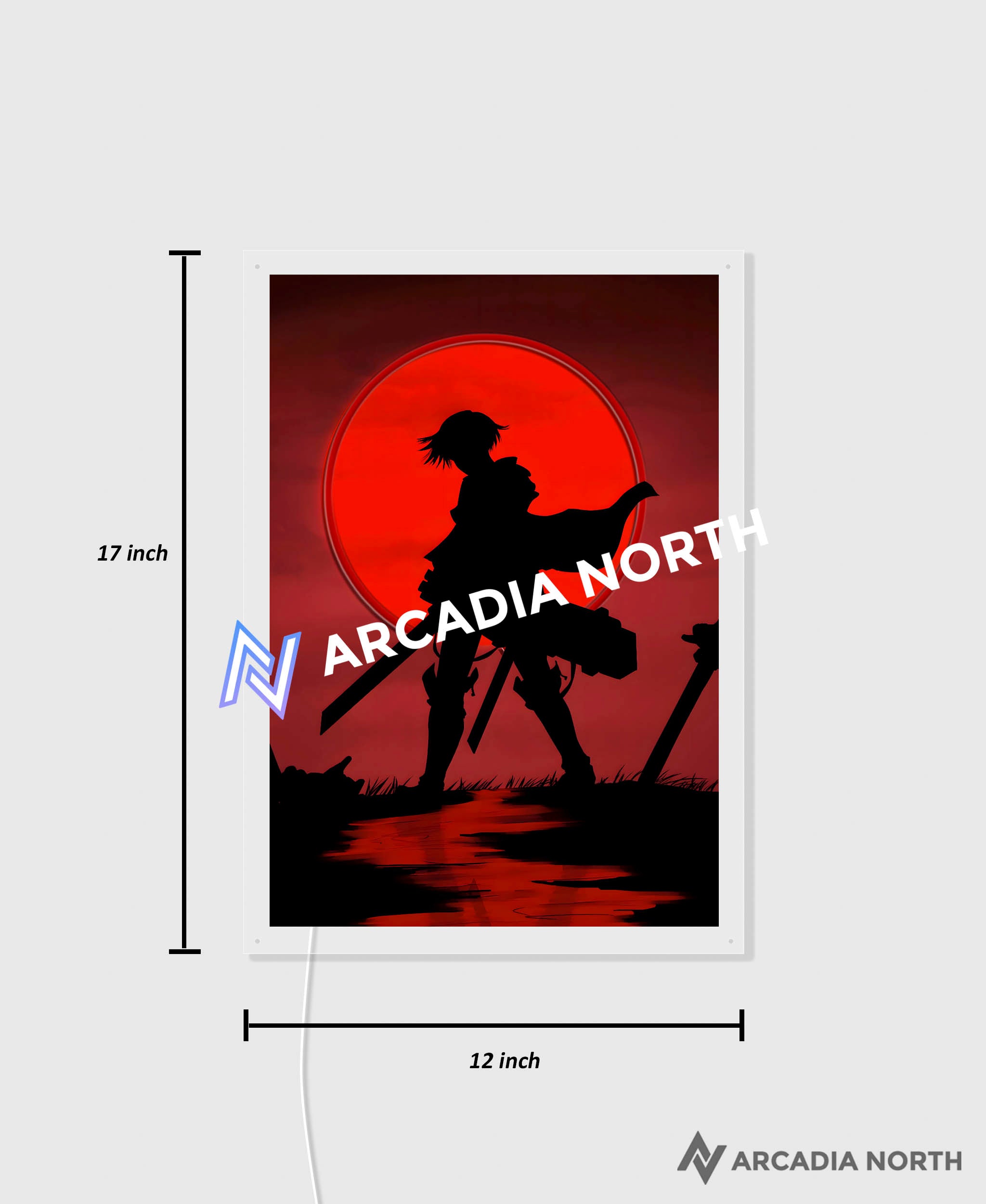 Attack on Titan | Levi Moon - AURALIGHT™ LED Poster