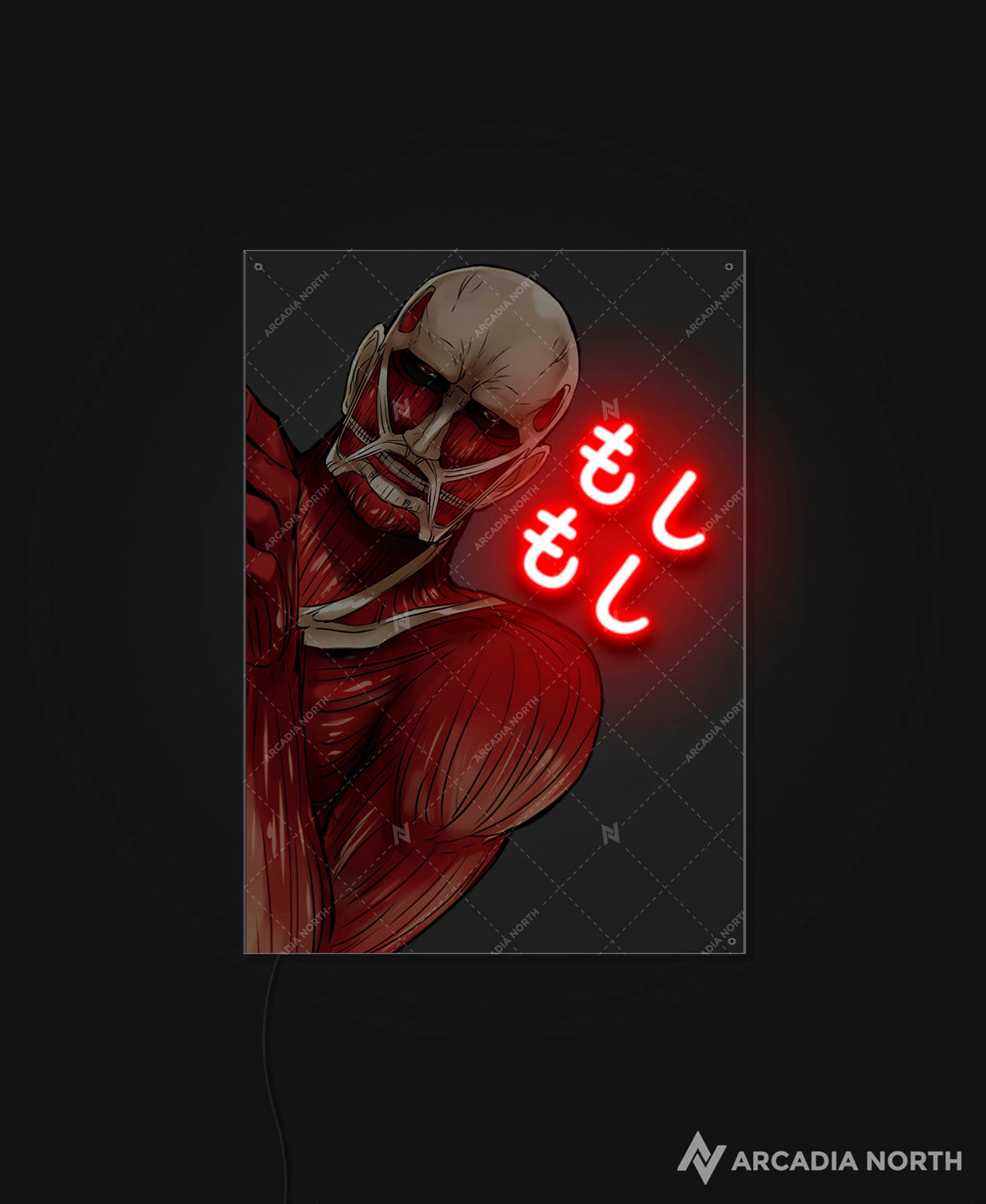 Attack on Titan | Moshi Moshi Titan - AURALIGHT™ LED Poster