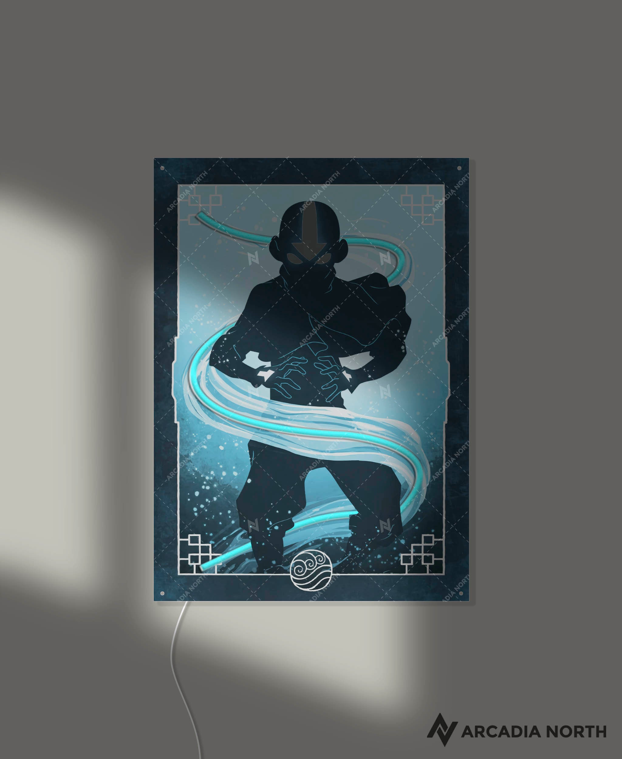 Avatar Aang Airbending AURALIGHT LED Poster