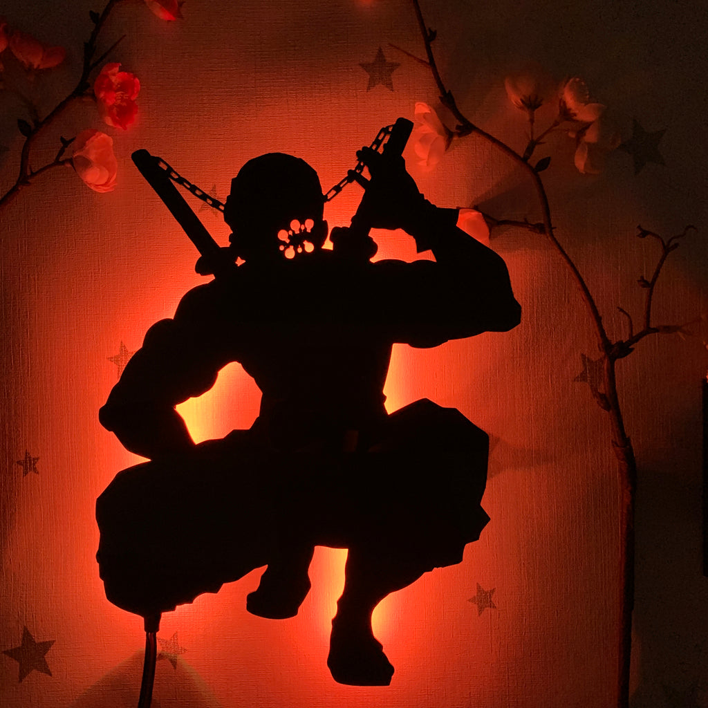 Demon Slayer Tengen Uzui anime silhouette light