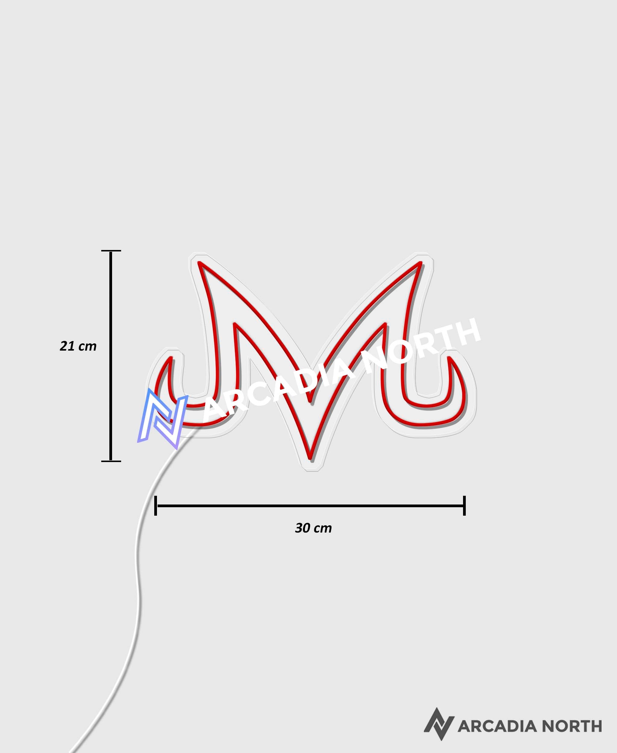Majin Symbol Neon Sign 45 x 31.5 cm