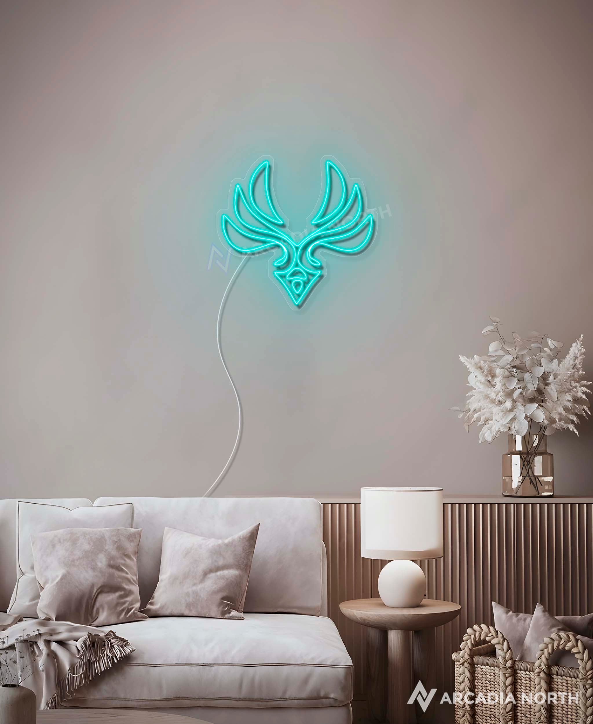 Genshin Impact Anemo symbol gaming neon sign by Arcadia North