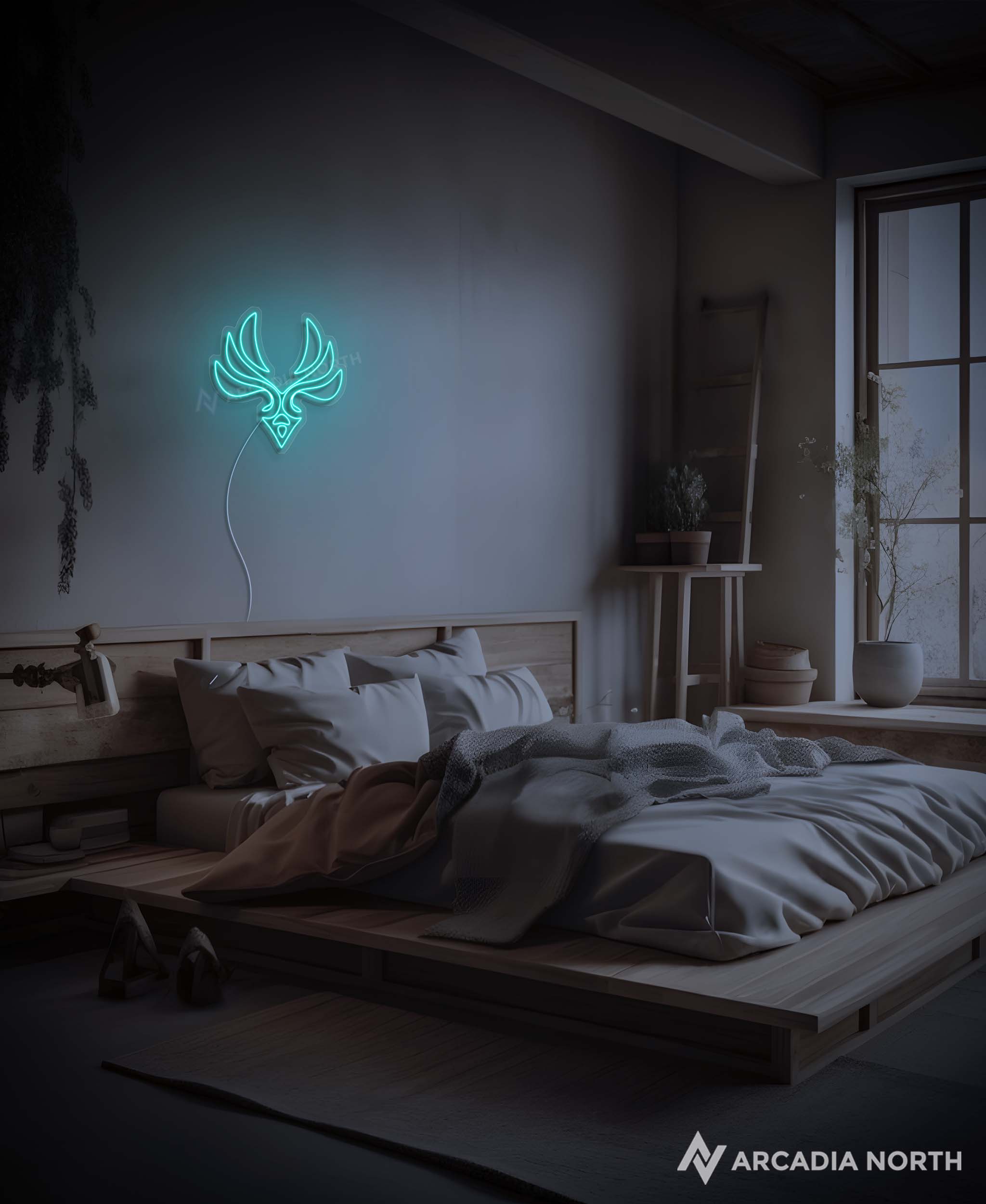 Genshin Impact Anemo symbol gaming neon sign by Arcadia North