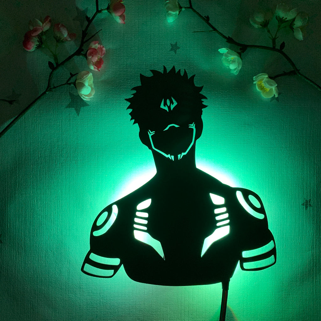 Naruto Akatsuki 7 Color USB LED Anime Silhouette Night Light Wall Decor
